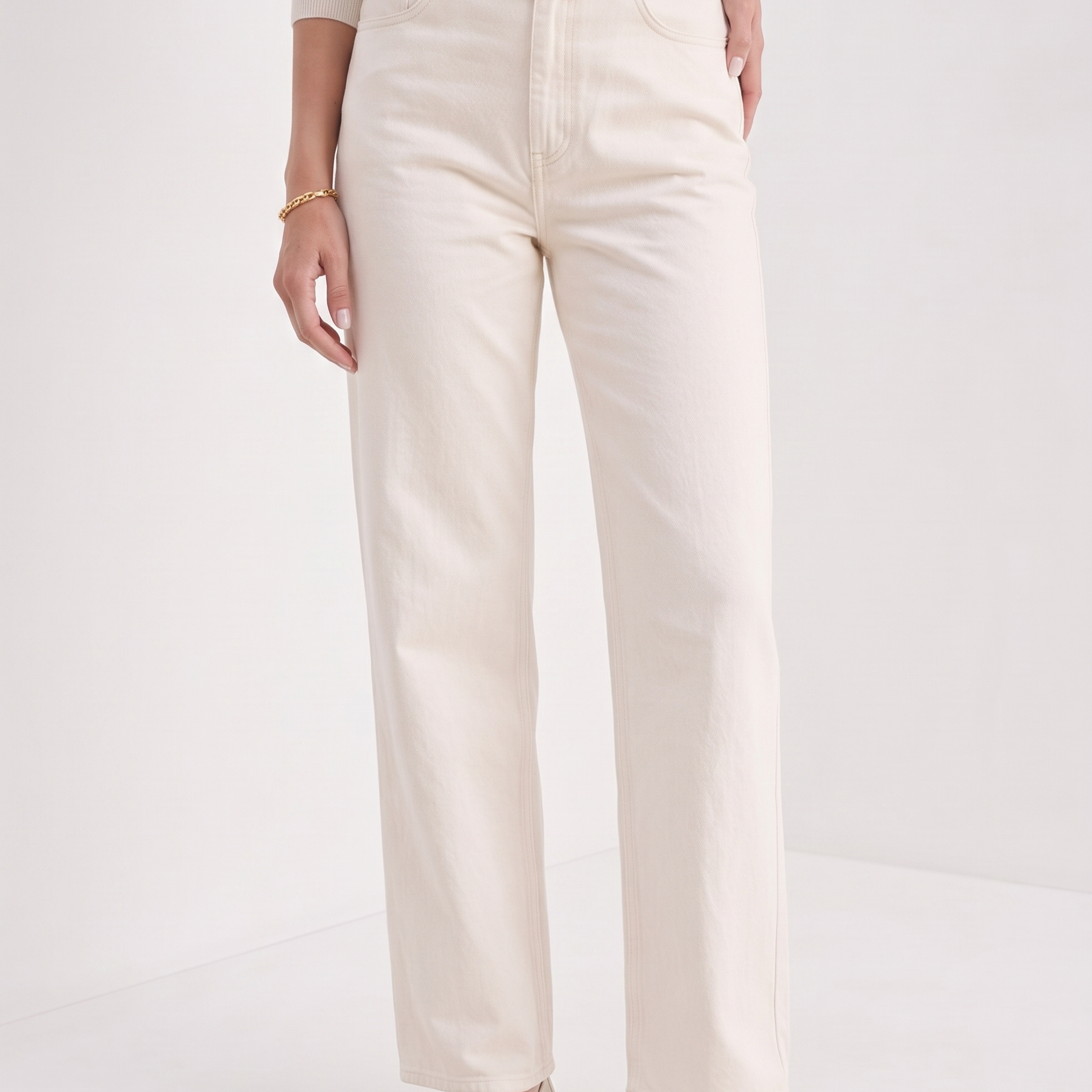 Elegant Premium Pockets Denim Pants