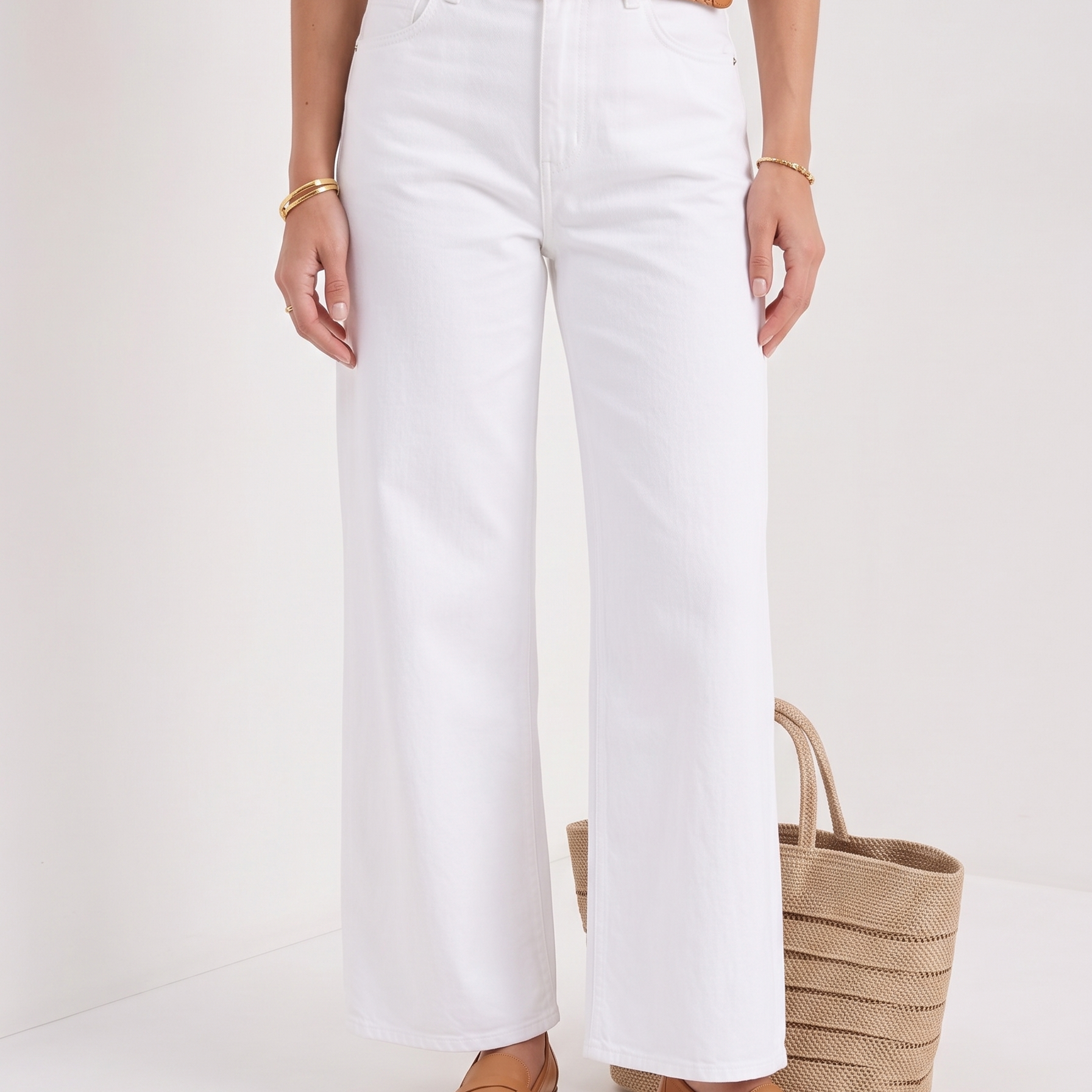 Premium Cotton Solid Straight Jeans