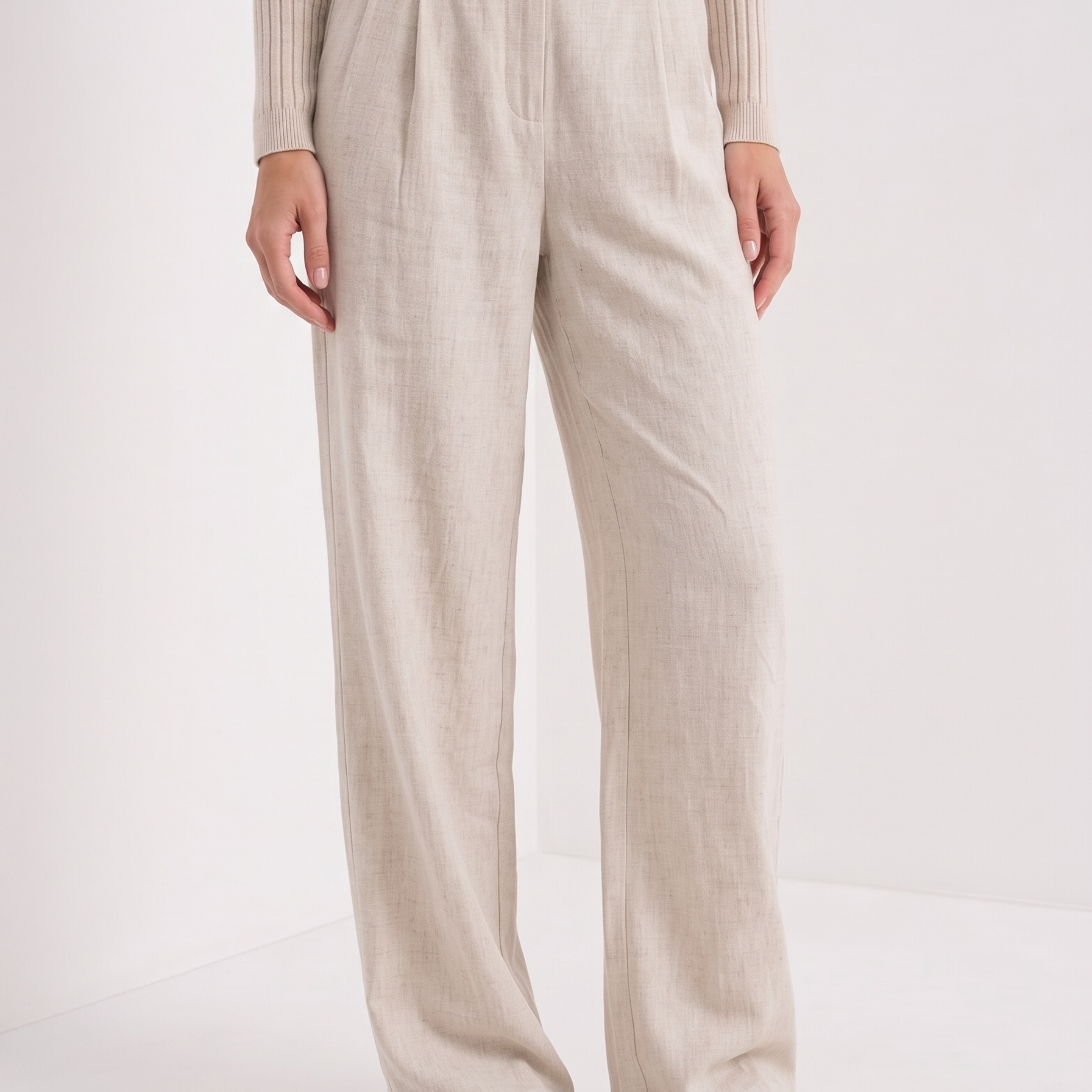 Casual Linen Luxurious Stylish Button Trousers