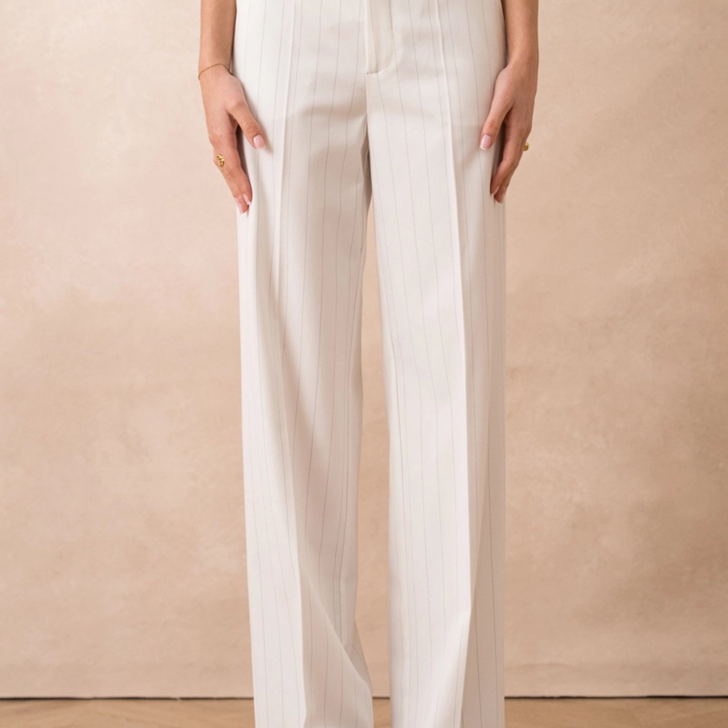 Smart Luxury Striped High-Waisted Premium Pants