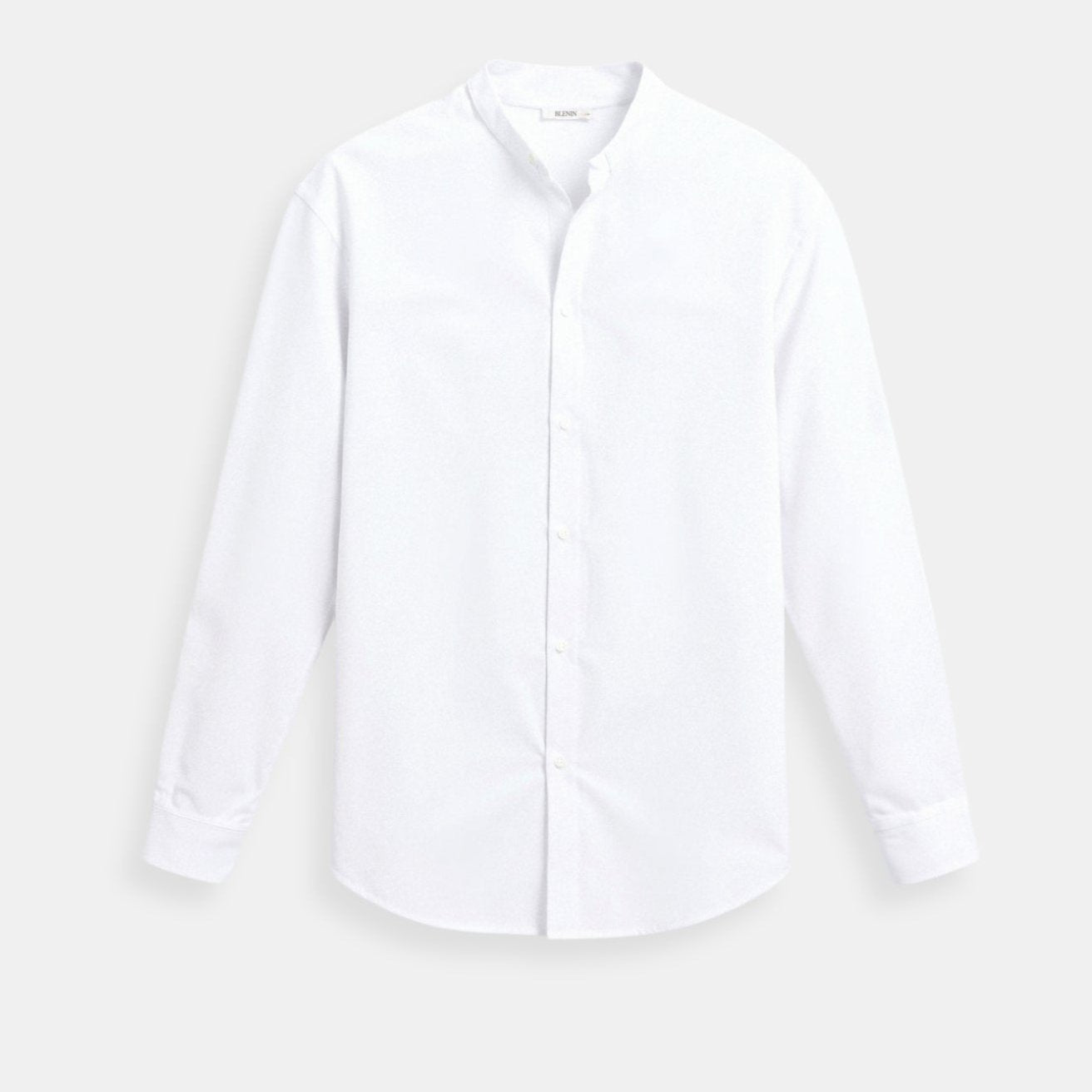 Old Money Cotton Linen Solid Color Long Sleeve Button Down Top Shirt Stand Collar