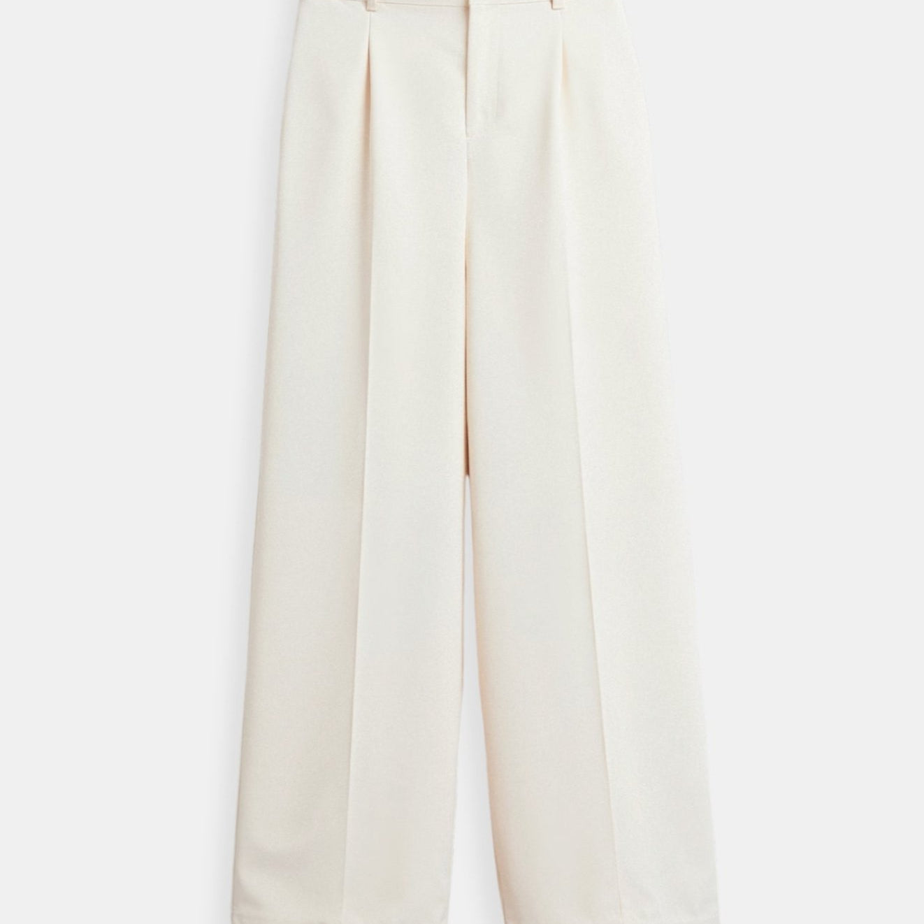 Old Money Elegant High Waist Solid Color Wide Leg Pants