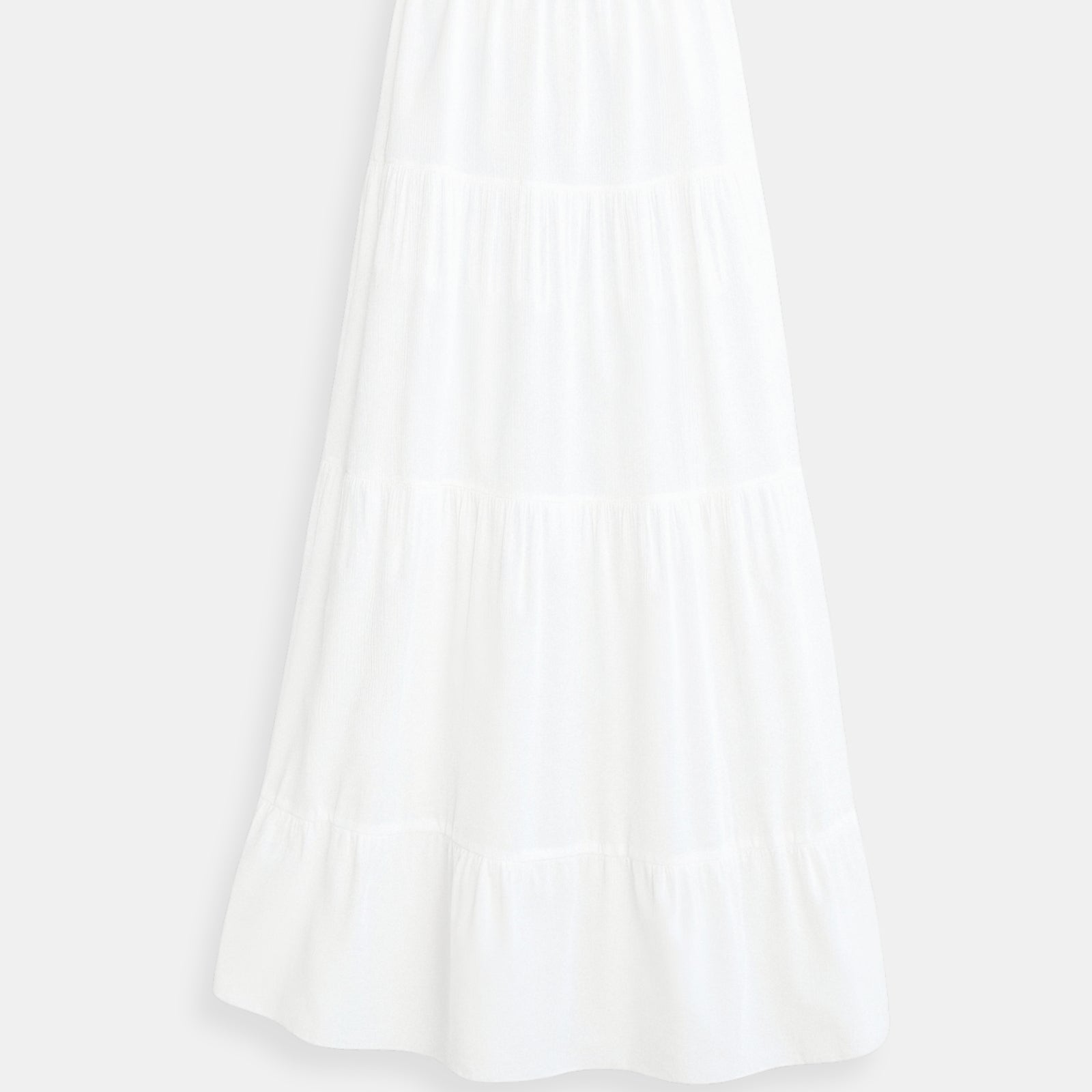 Old Money Solid Ruffle Hem Tie Skirt