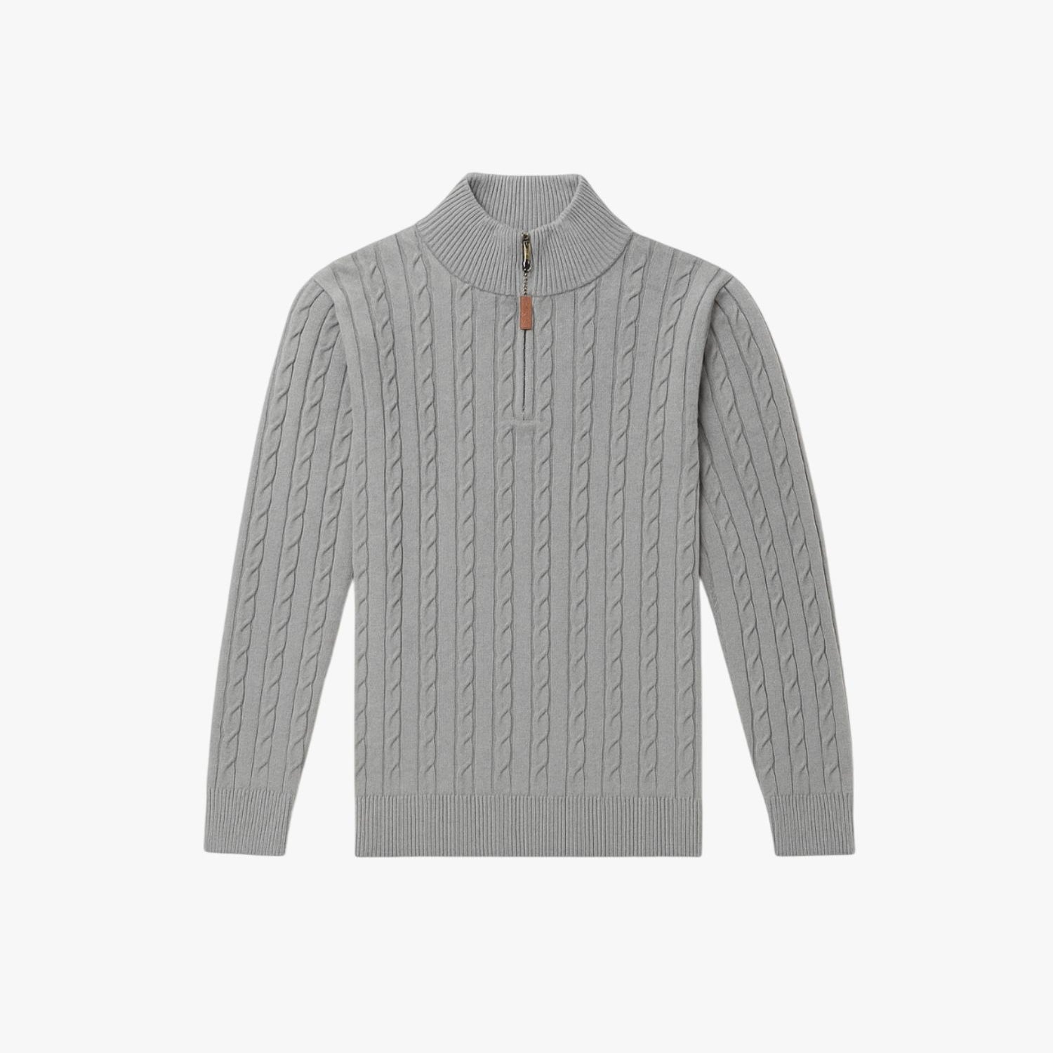 Old Money Premium Cotton Cable Knit Sweater