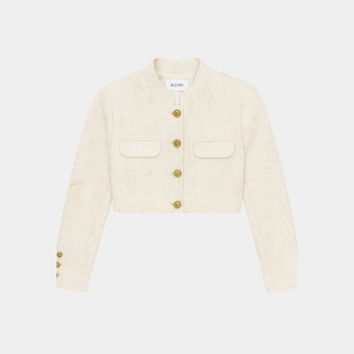 BLENIN Old Money Premium Ivory Tweed Jacket
