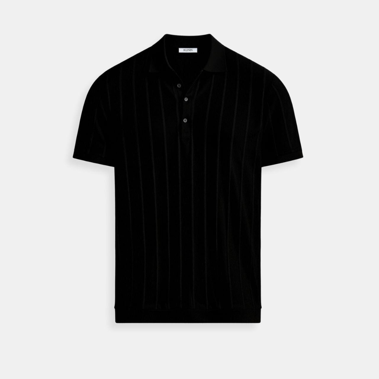 Old Money Vertical Striped Chic Button Up Polo T-Shirt