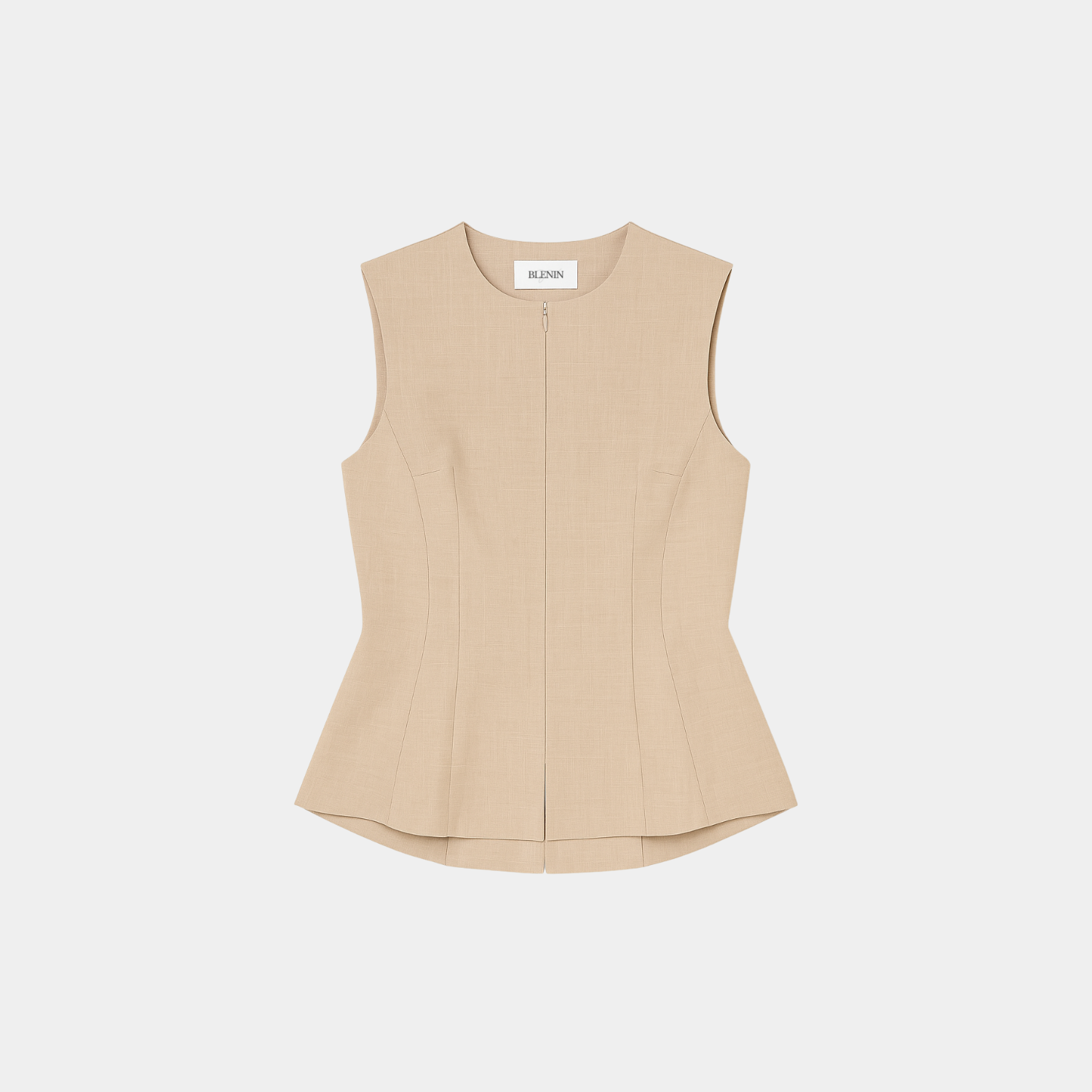 Smart Luxury Elegant BLENIN Round Neckline Top