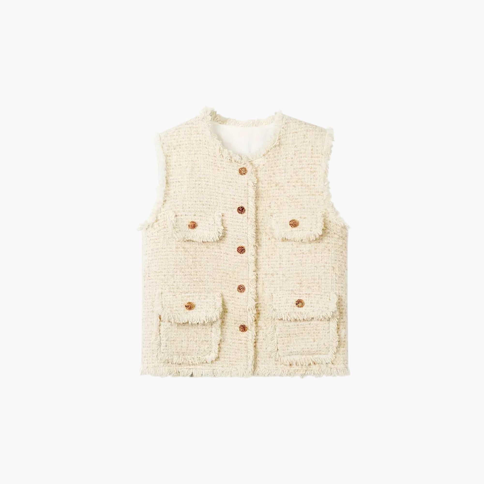 Quiet Luxury No Sleeves Ruid Vest