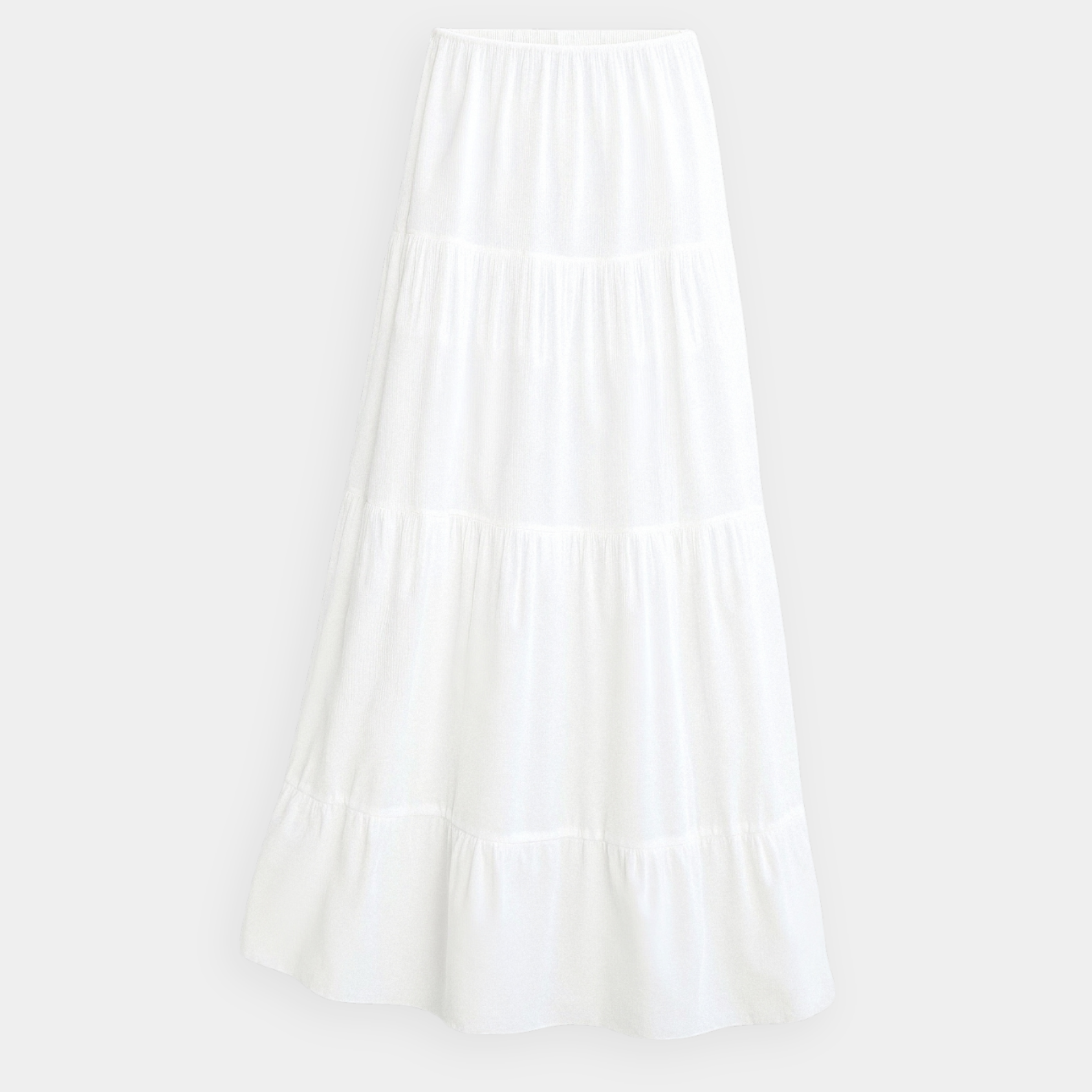 Elegant Woven Tiered BLENIN Midi Skirt
