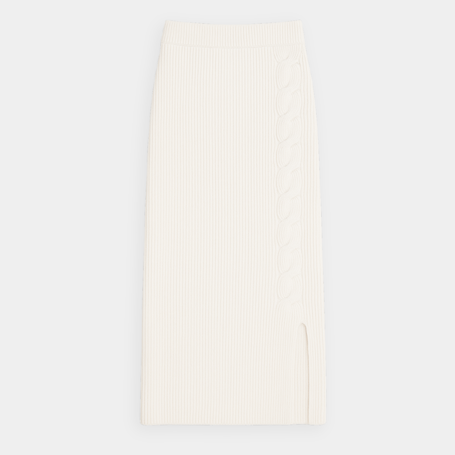 Luxurious Cashmere Blend Braided Skirt