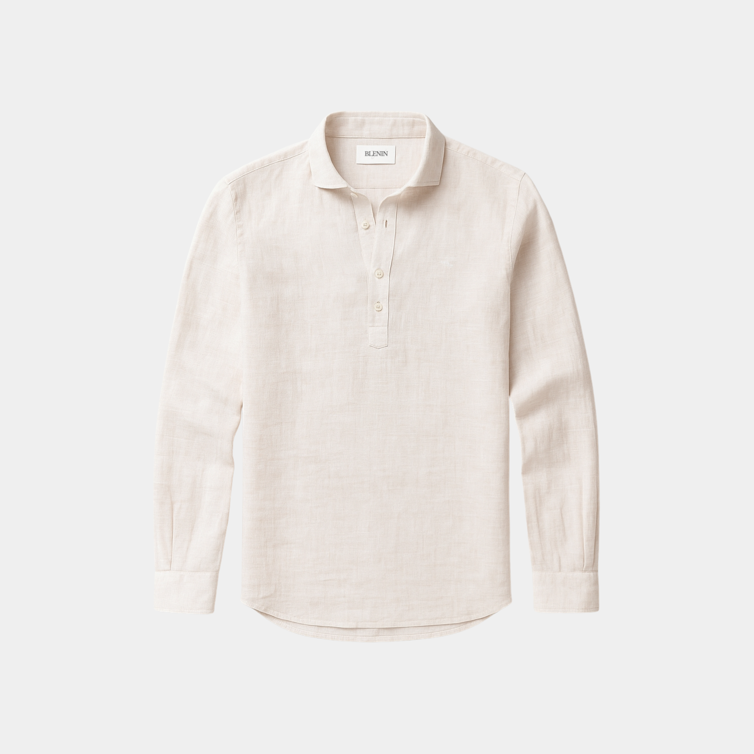 Old Money Quarter Button 100% Linen Shirt