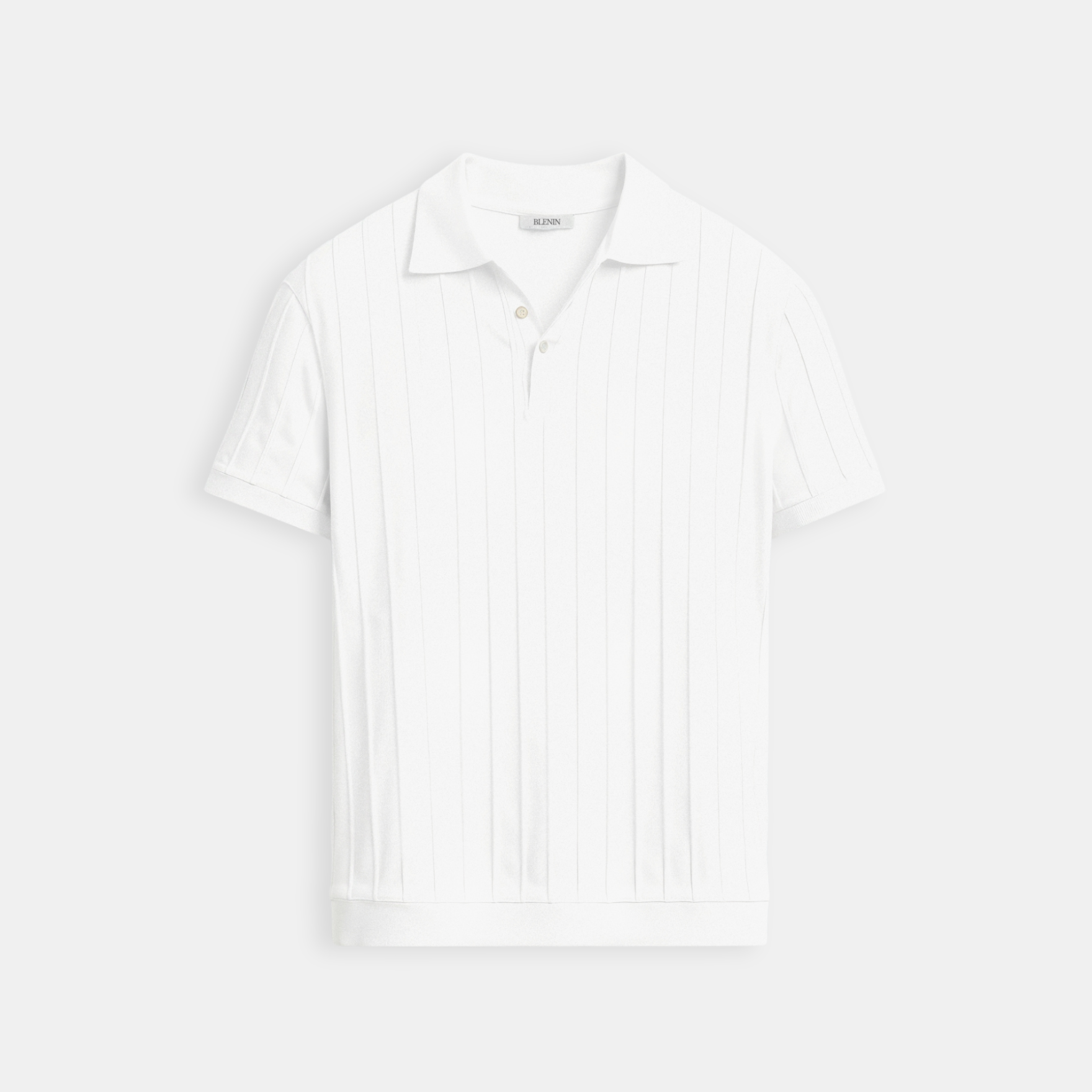 Old Money Vertical Striped Chic Button Up Polo T-Shirt