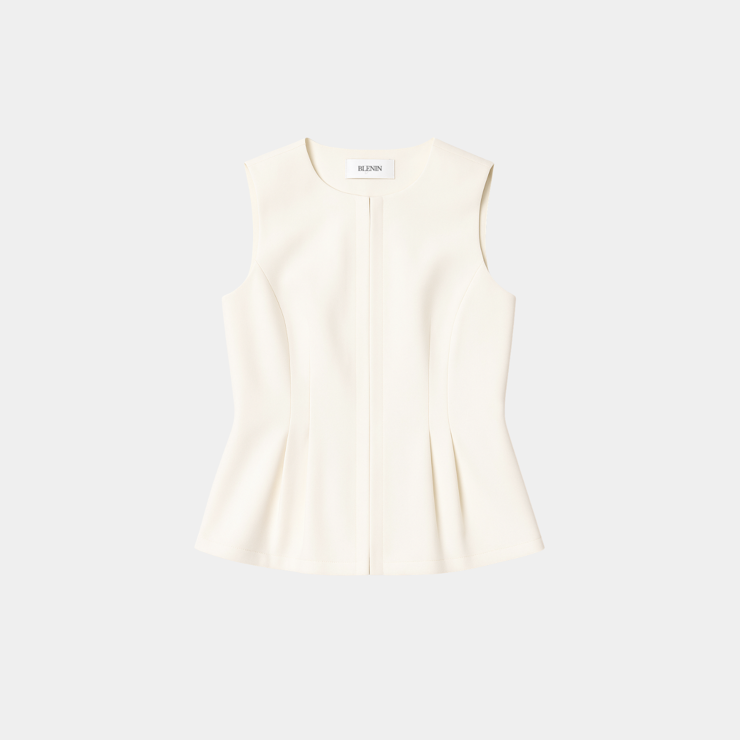 Smart Luxury Elegant BLENIN Round Neckline Top