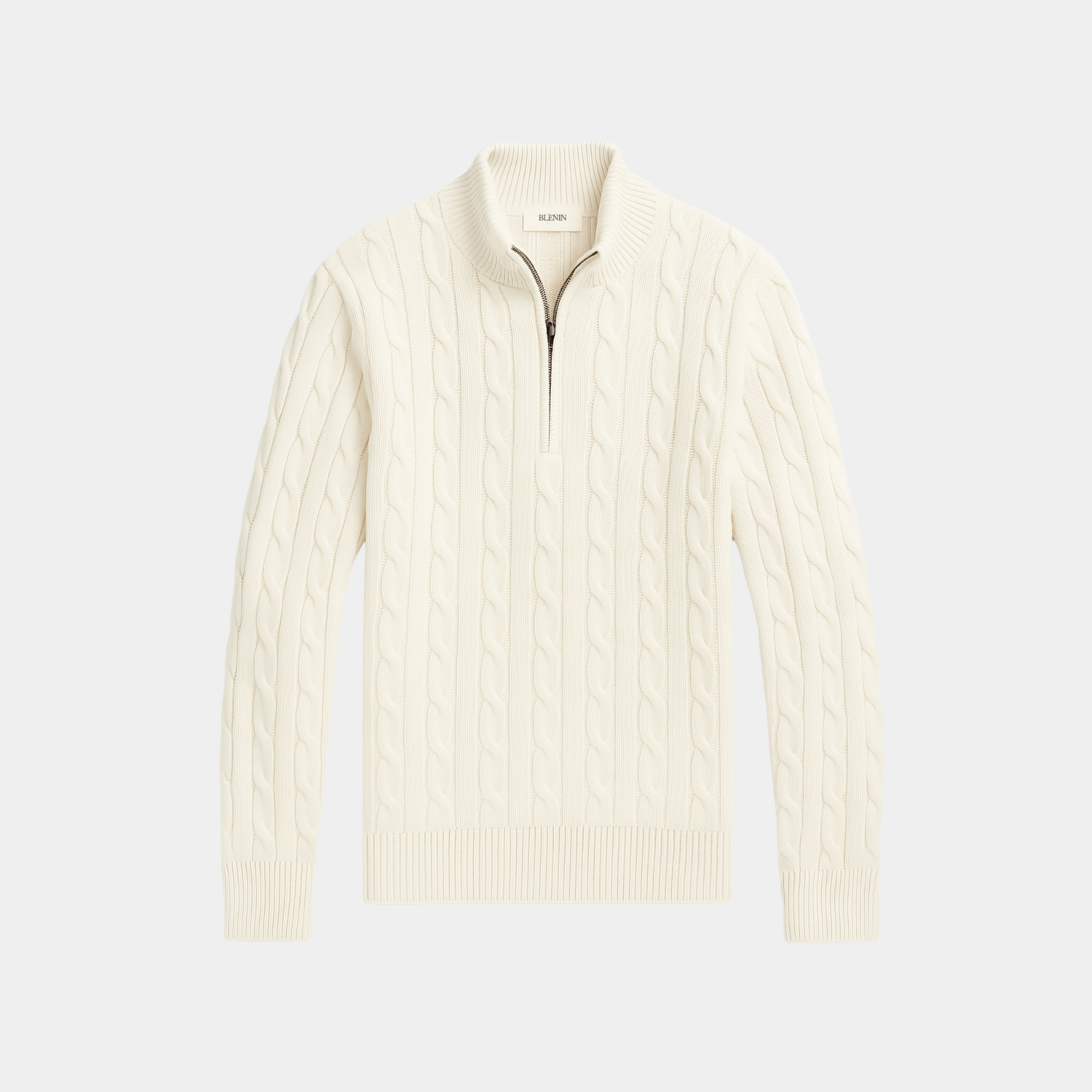 Old Money Premium Cotton Cable Knit Sweater