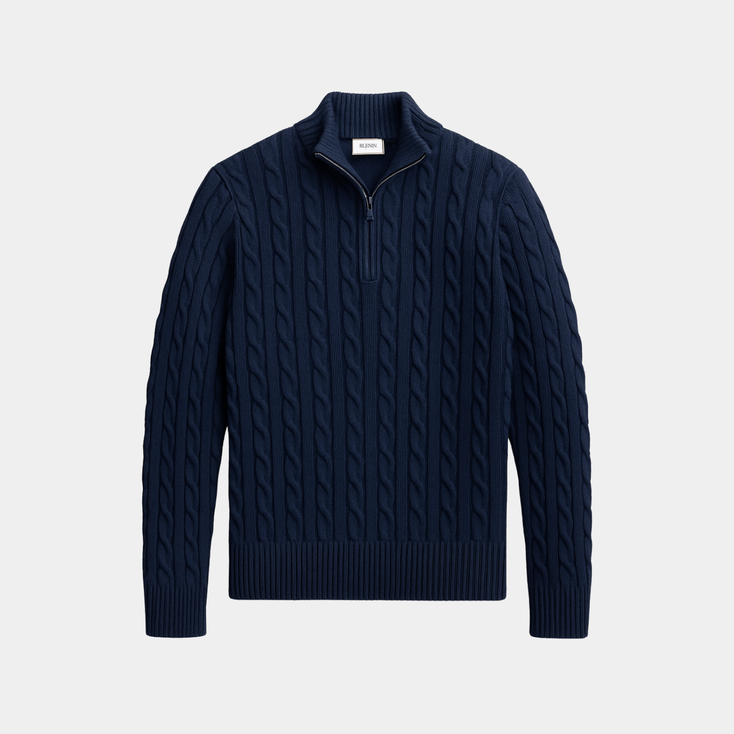 Old Money Premium Cotton Cable Knit Sweater
