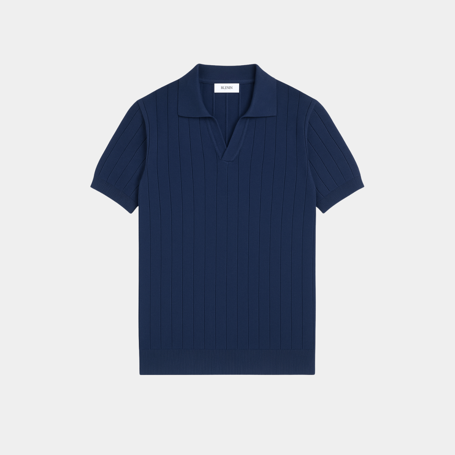 Quiet Luxury Ultra Fine Cotton Striped Polo T-Shirt