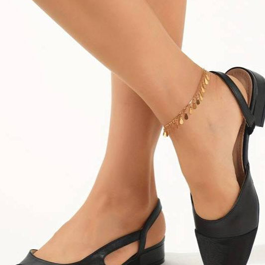 Old Money Women's Contrast Color Elegant Ankle Strap Chunky Low Heel Shoes