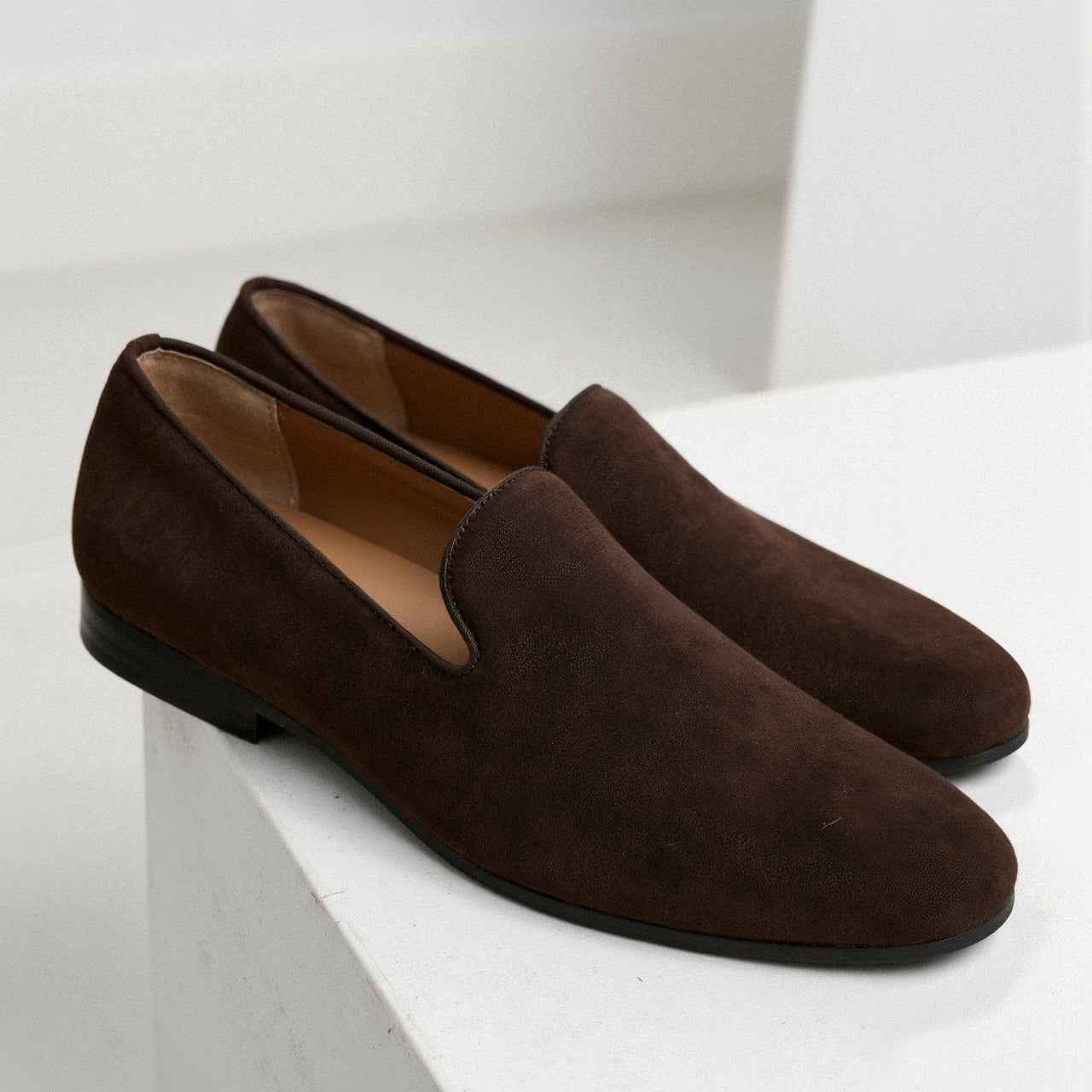 Old Money Men's Suede Leather Non-slip Loafer Shoes