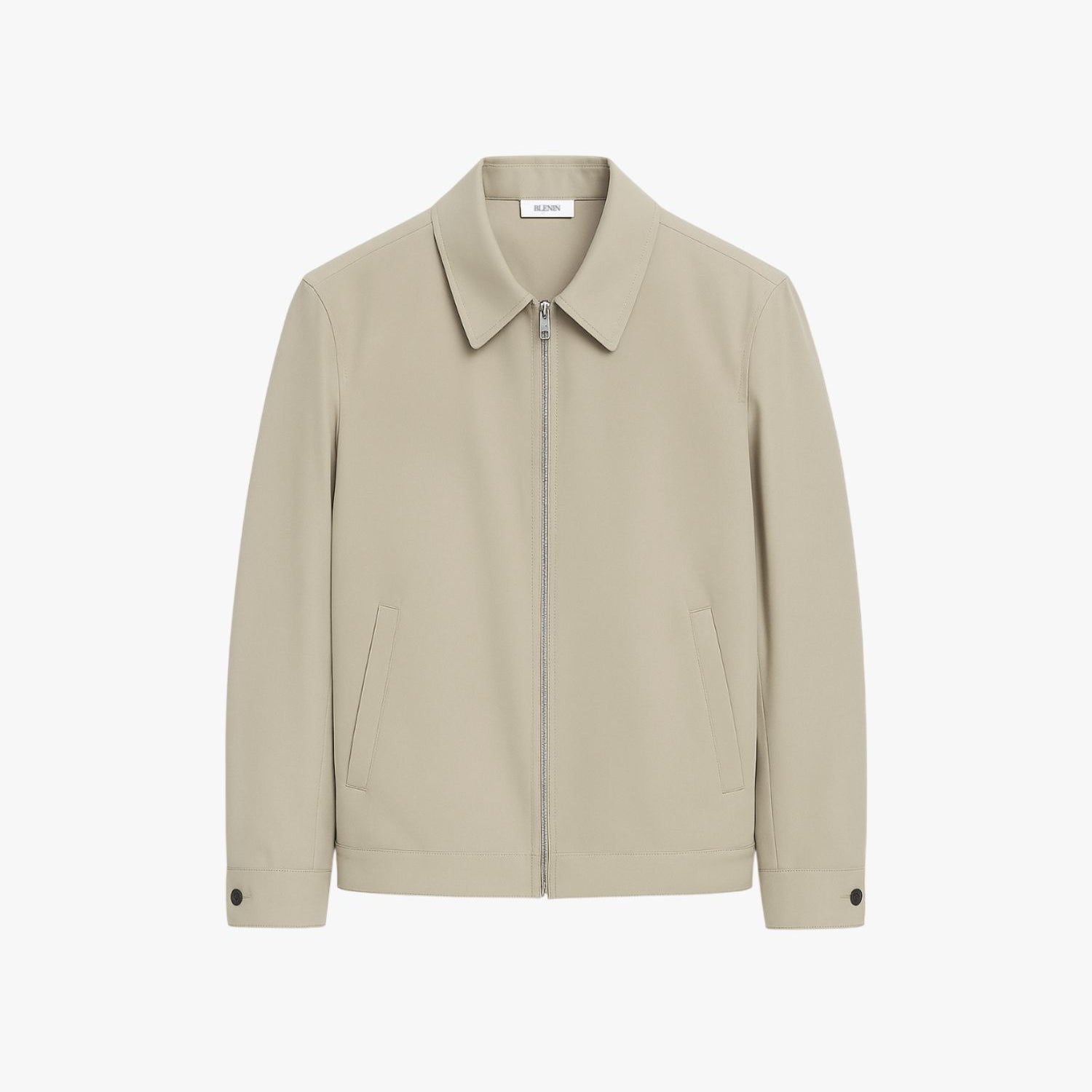 Beige jacket on a white background