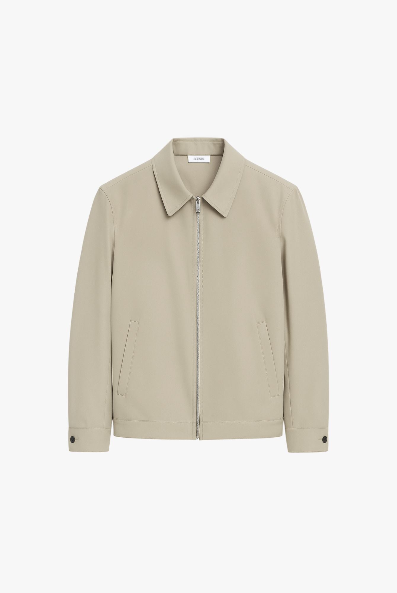 Beige jacket on a white background