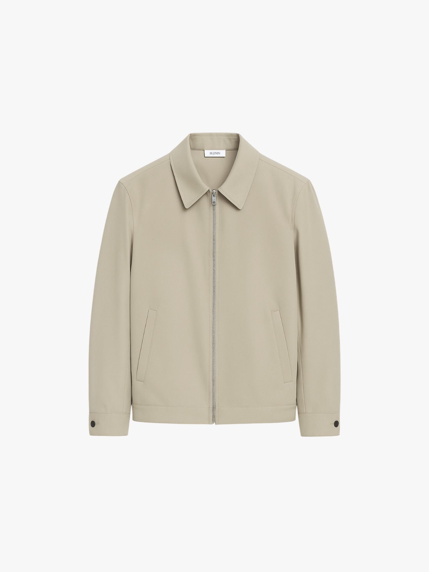 Beige jacket on a white background