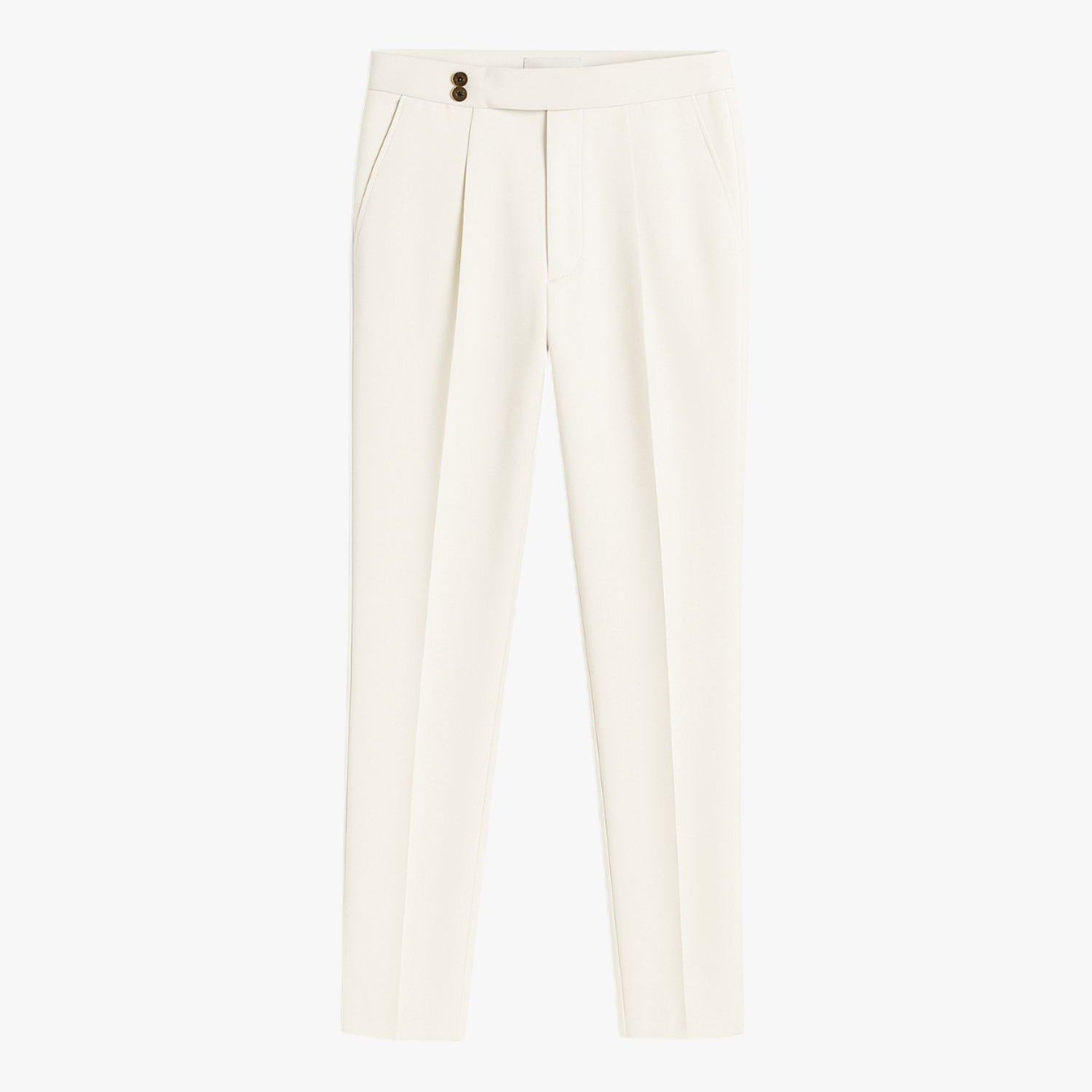 Men Casual Slim-Fit Pleated Dress Pants