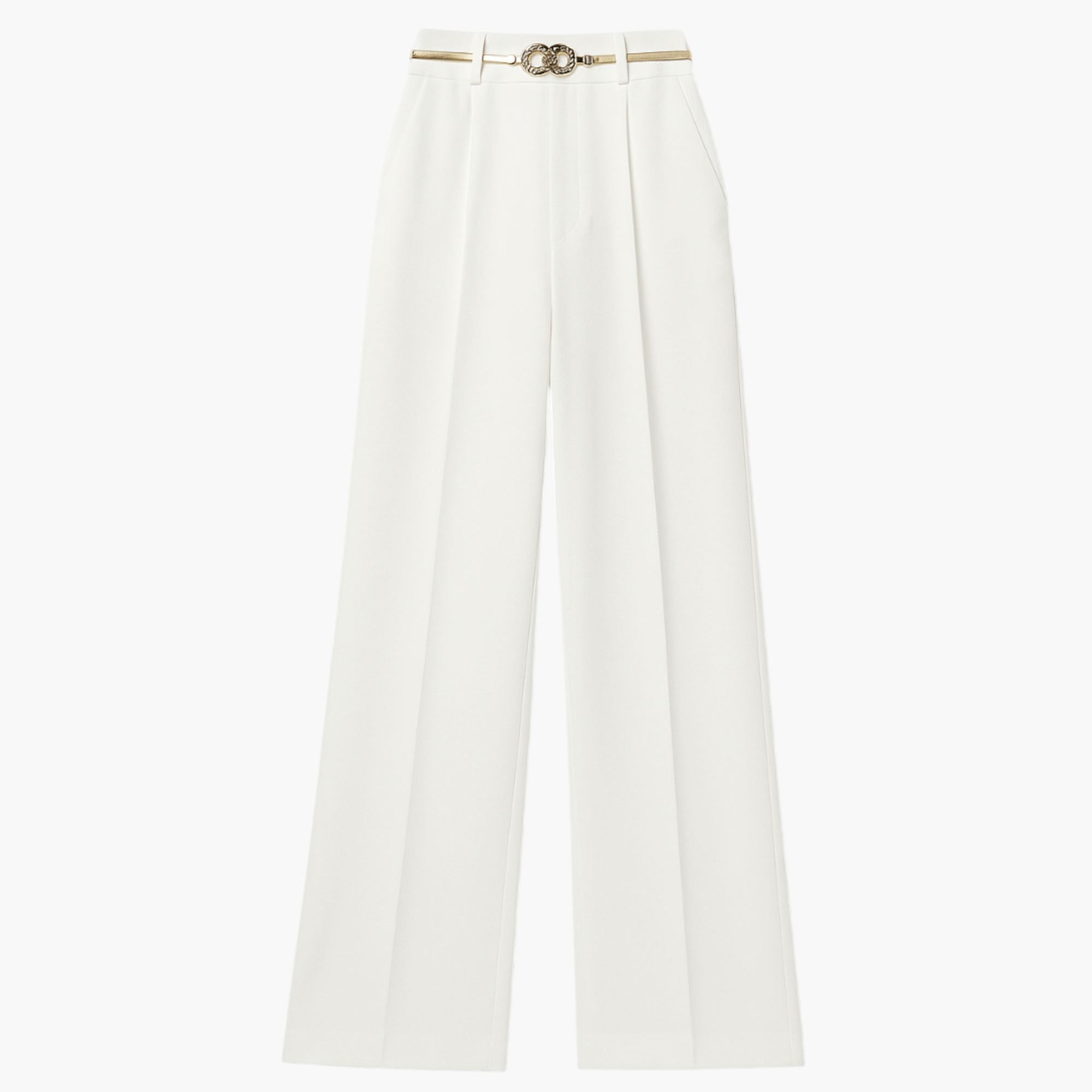 Old Money Wide Leg Metal Chain Decoration Pants