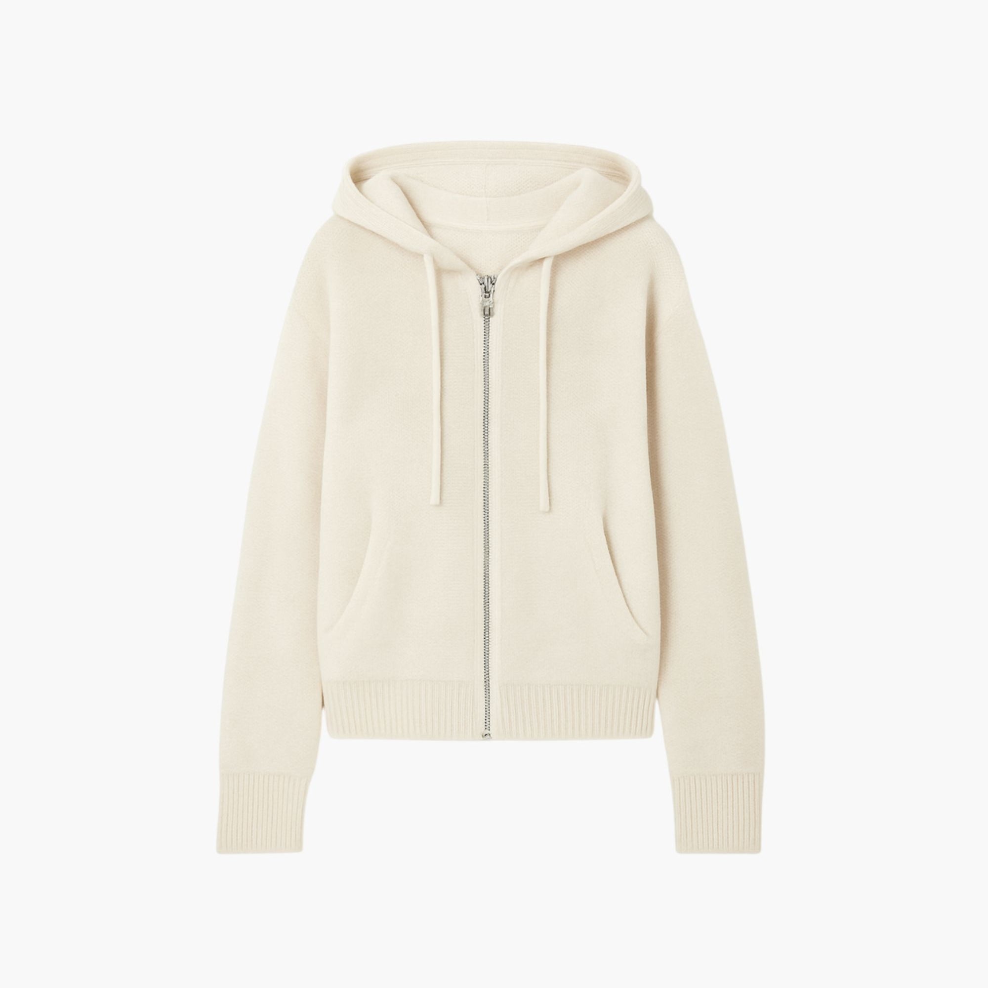 Cashmere Old Money Zip Up Hoodie Sweater