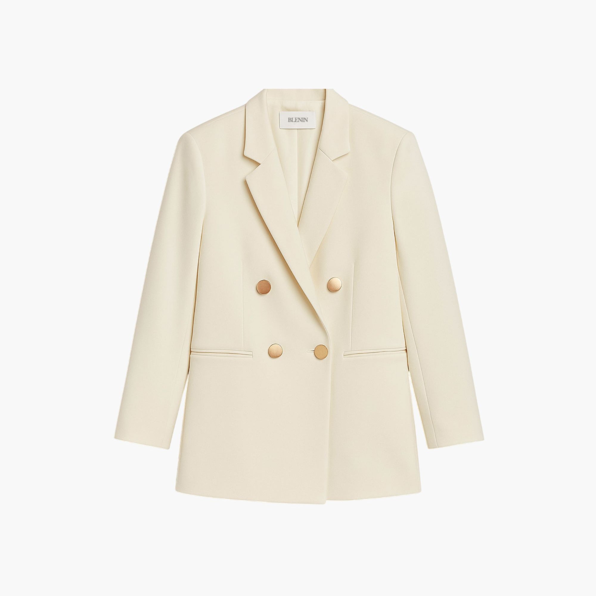 Casual Chic Double Breasted Elegant Women Blazer