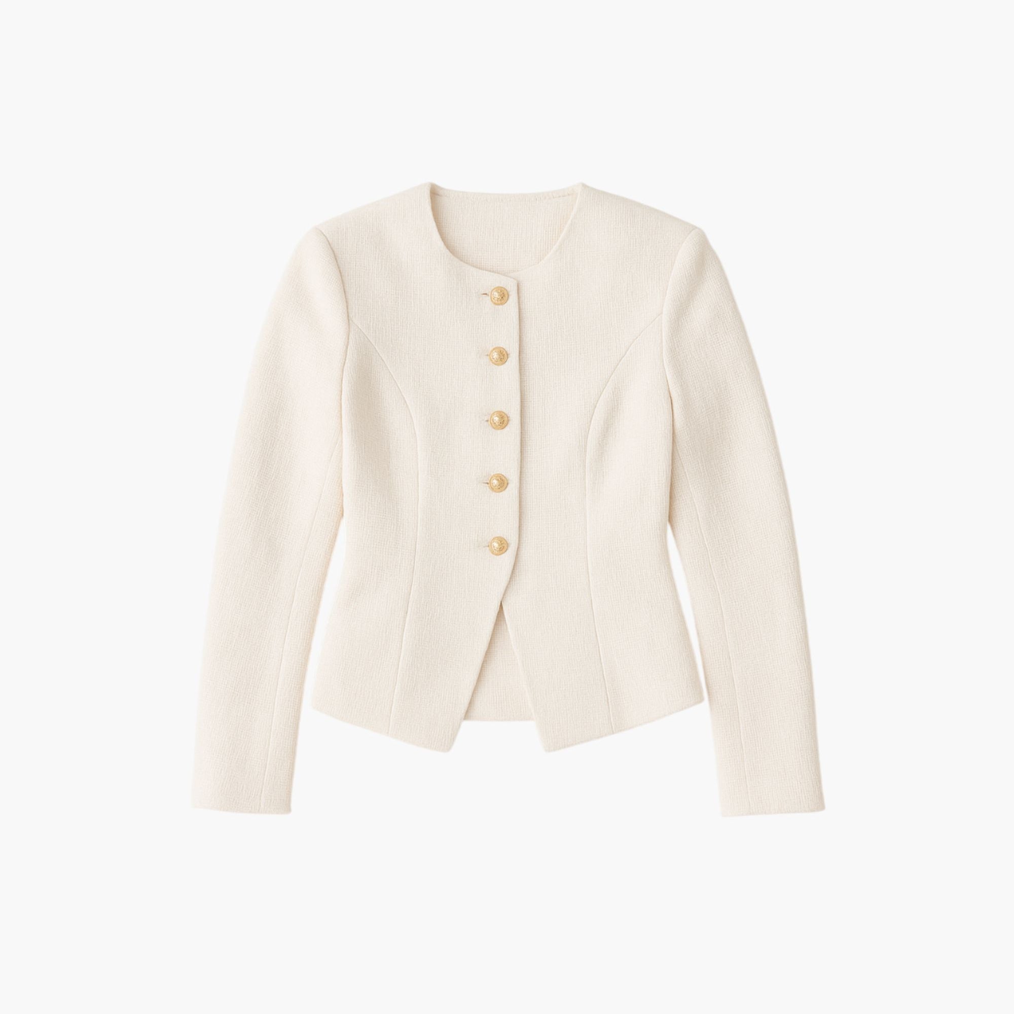 Heart Old Money Button Classic Blazer