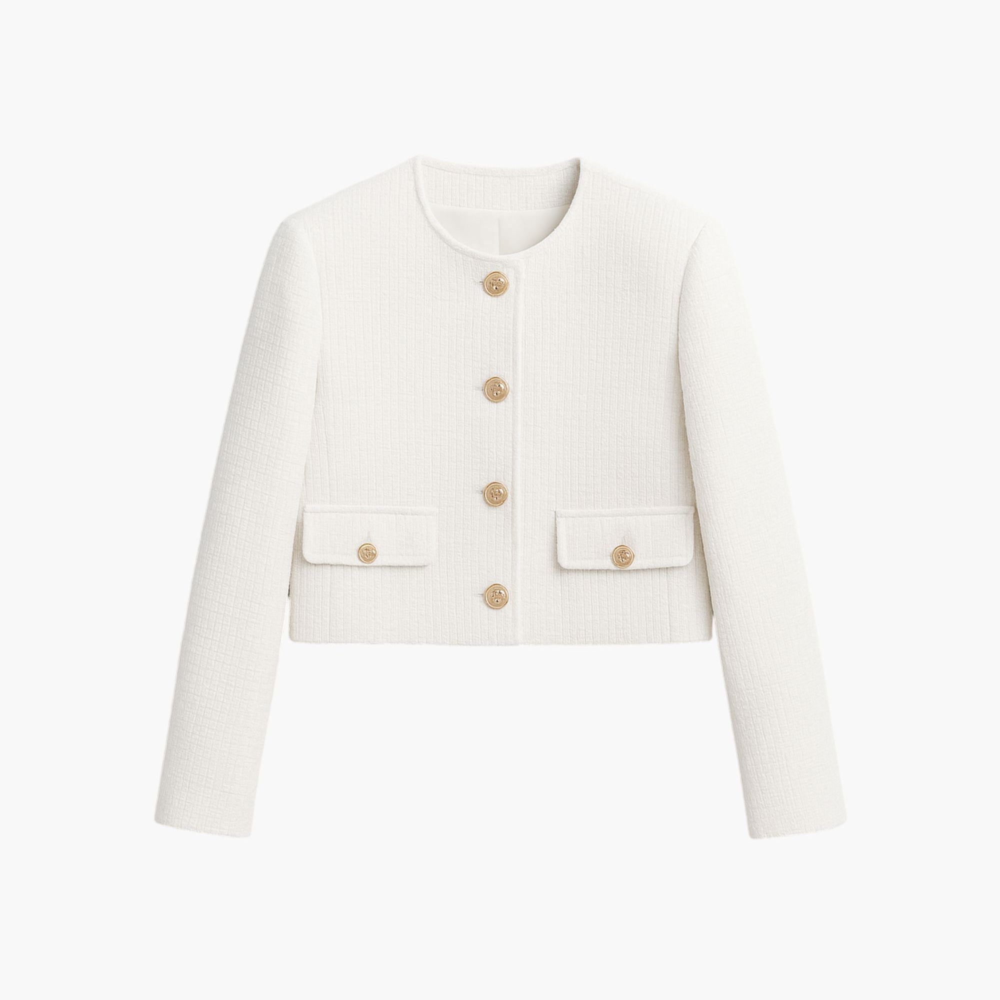 Old Money Elegant Tweed Chic Jacket