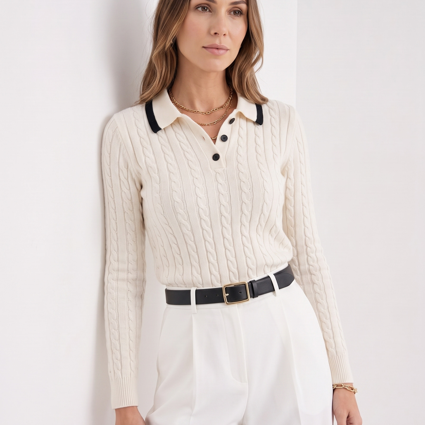 NEW Old Money Classy Button Knitted Polo T-Shirt