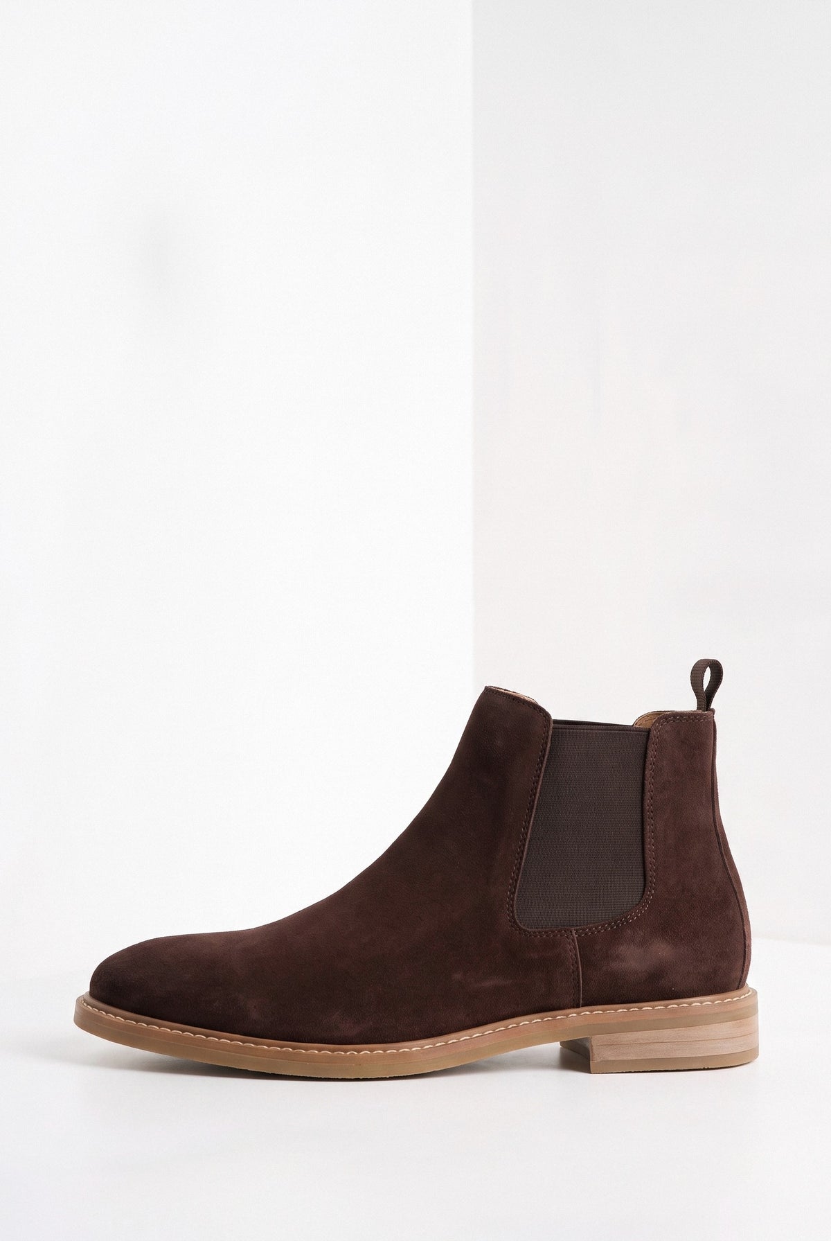 BLENIN suede chelsea boots, side profile