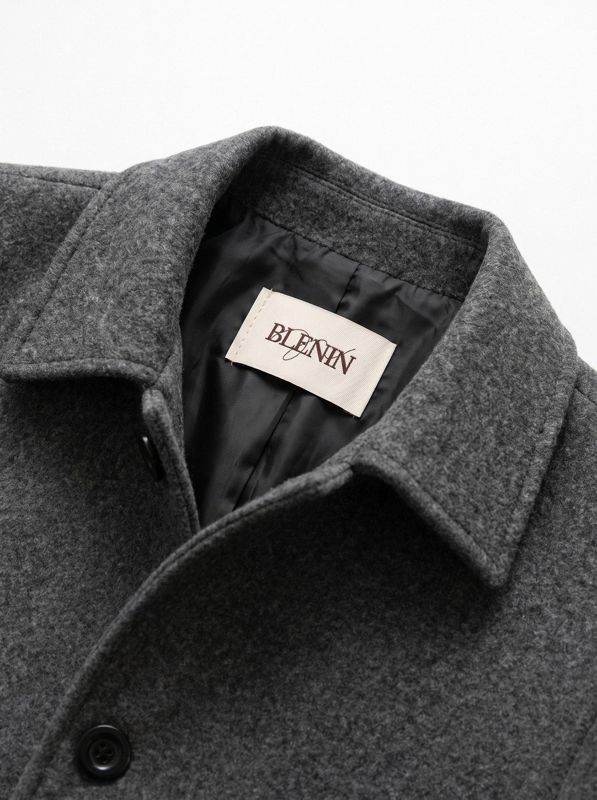 BLENIN brushed car coat, woven BLENIN label