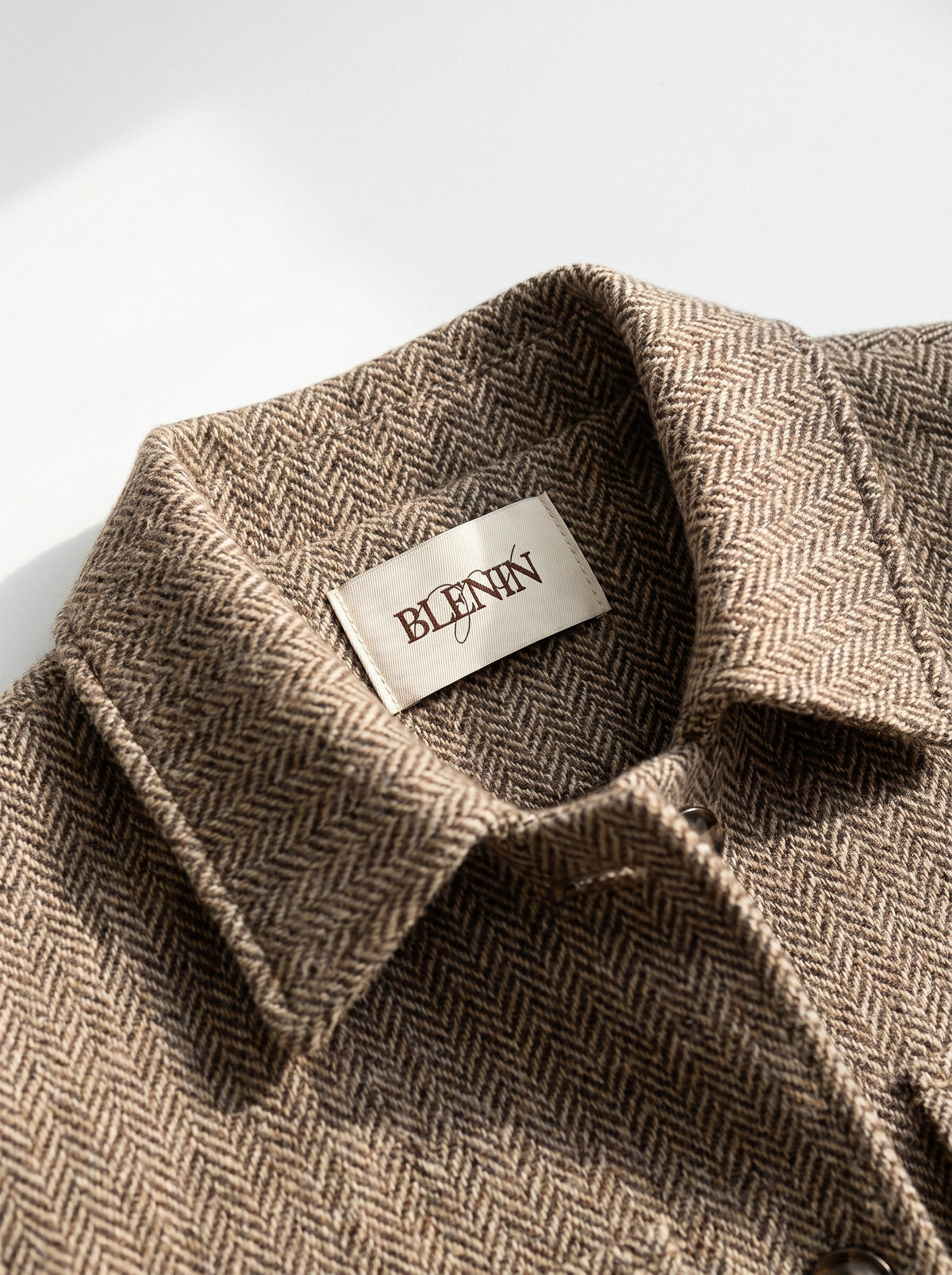 BLENIN herringbone field jacket, woven BLENIN label