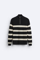 Old Money Wool Elegant Striped Sweater - BLENIN - Old Money Elegant Clothing Brand