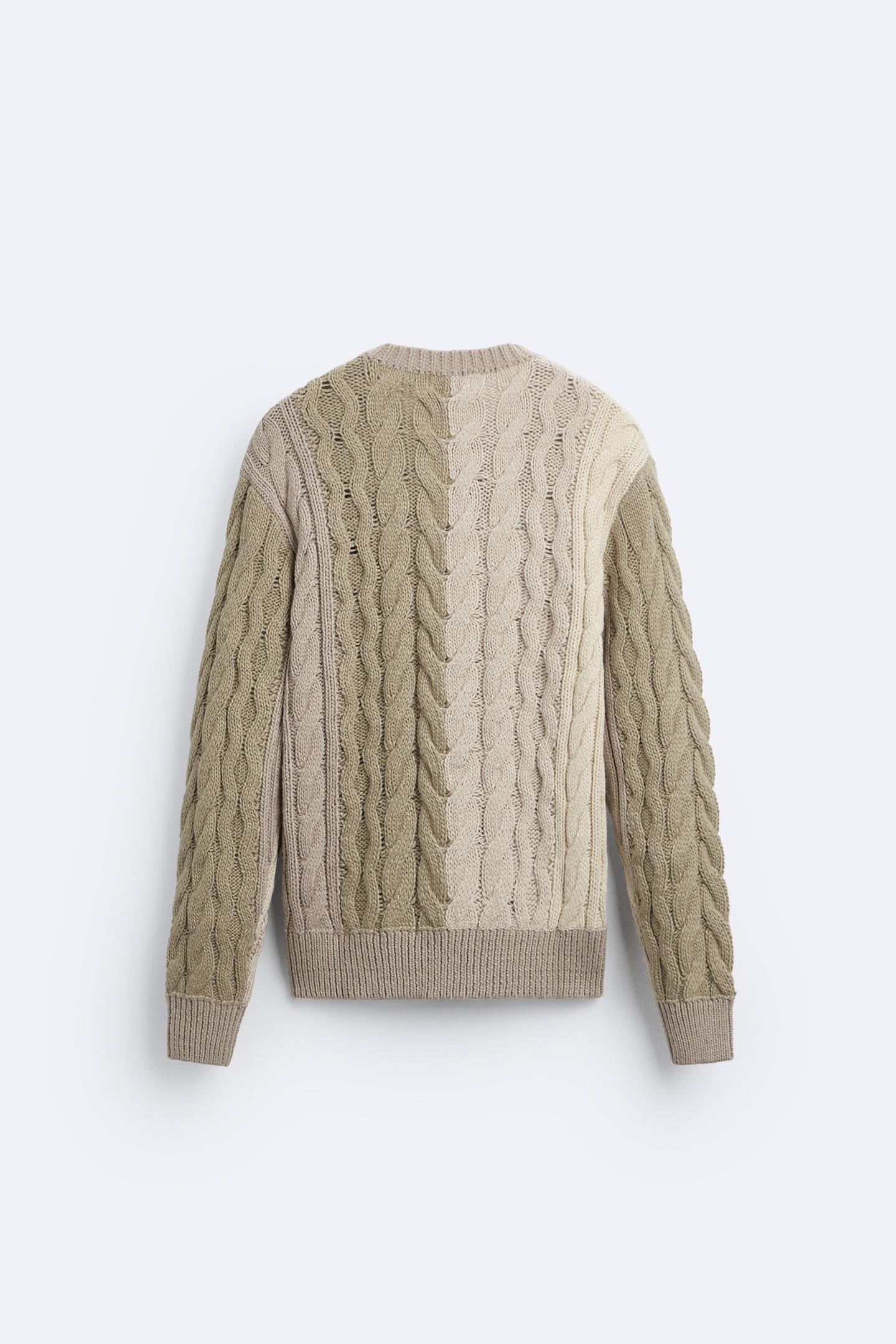 Old Money Cable Knit Block O-Neck Sweater - BLENIN - Old Money Elegant Clothing Brand