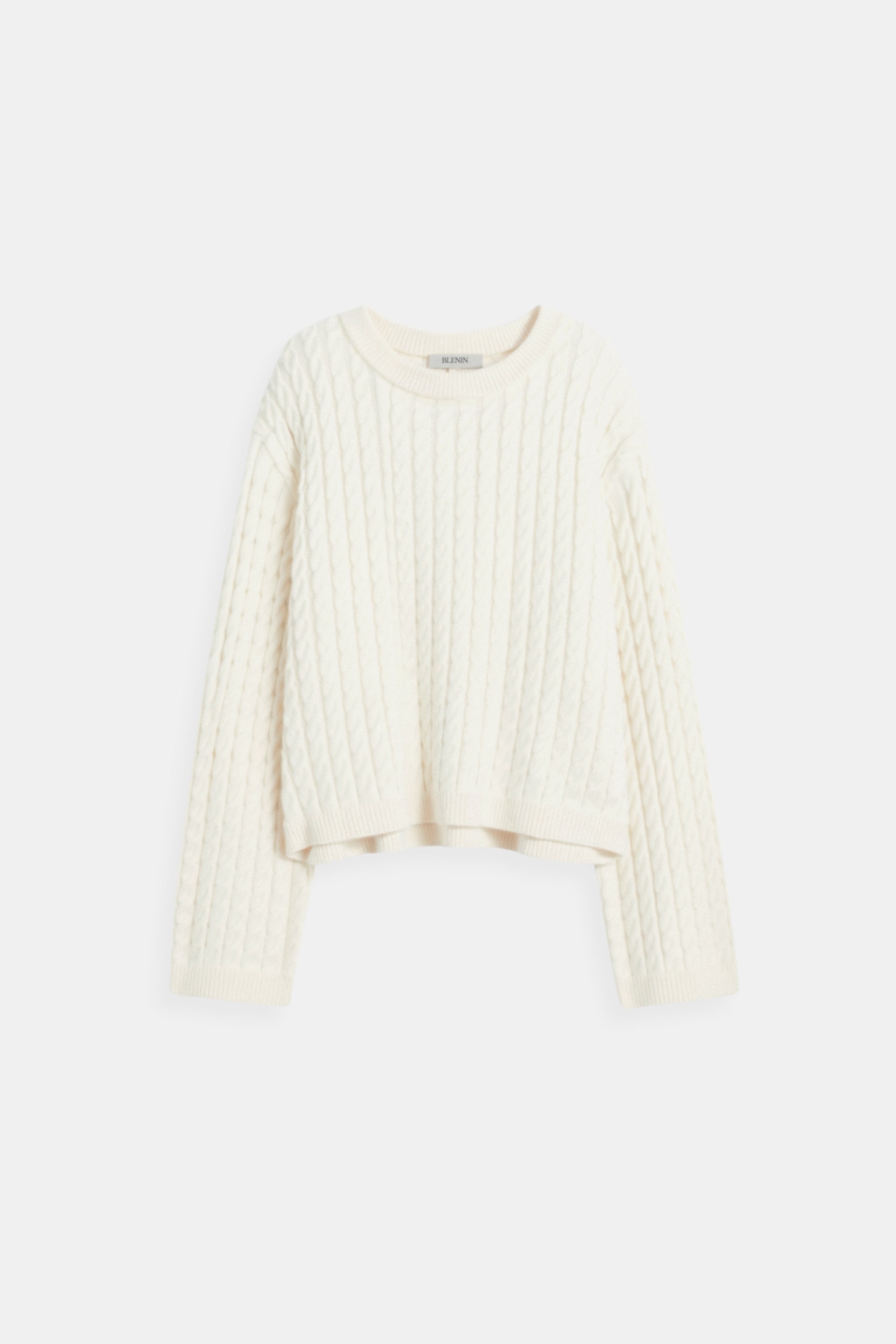 Old Money Loose Cable Knit Pattern Sweater – BLENIN