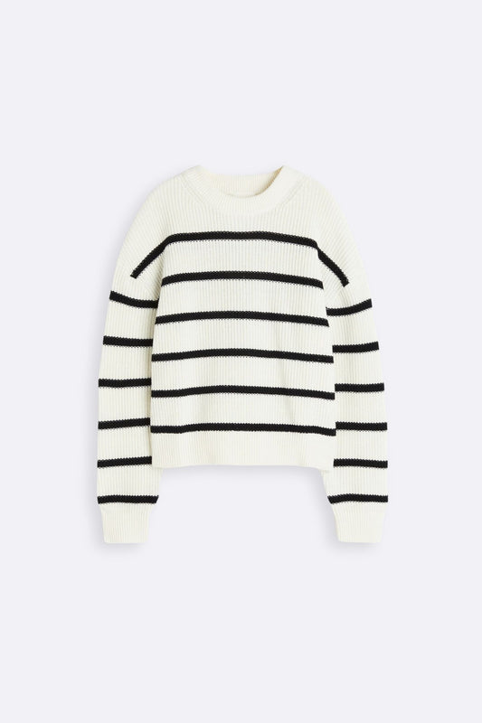 Old Money Classic Thin Striped Pullover