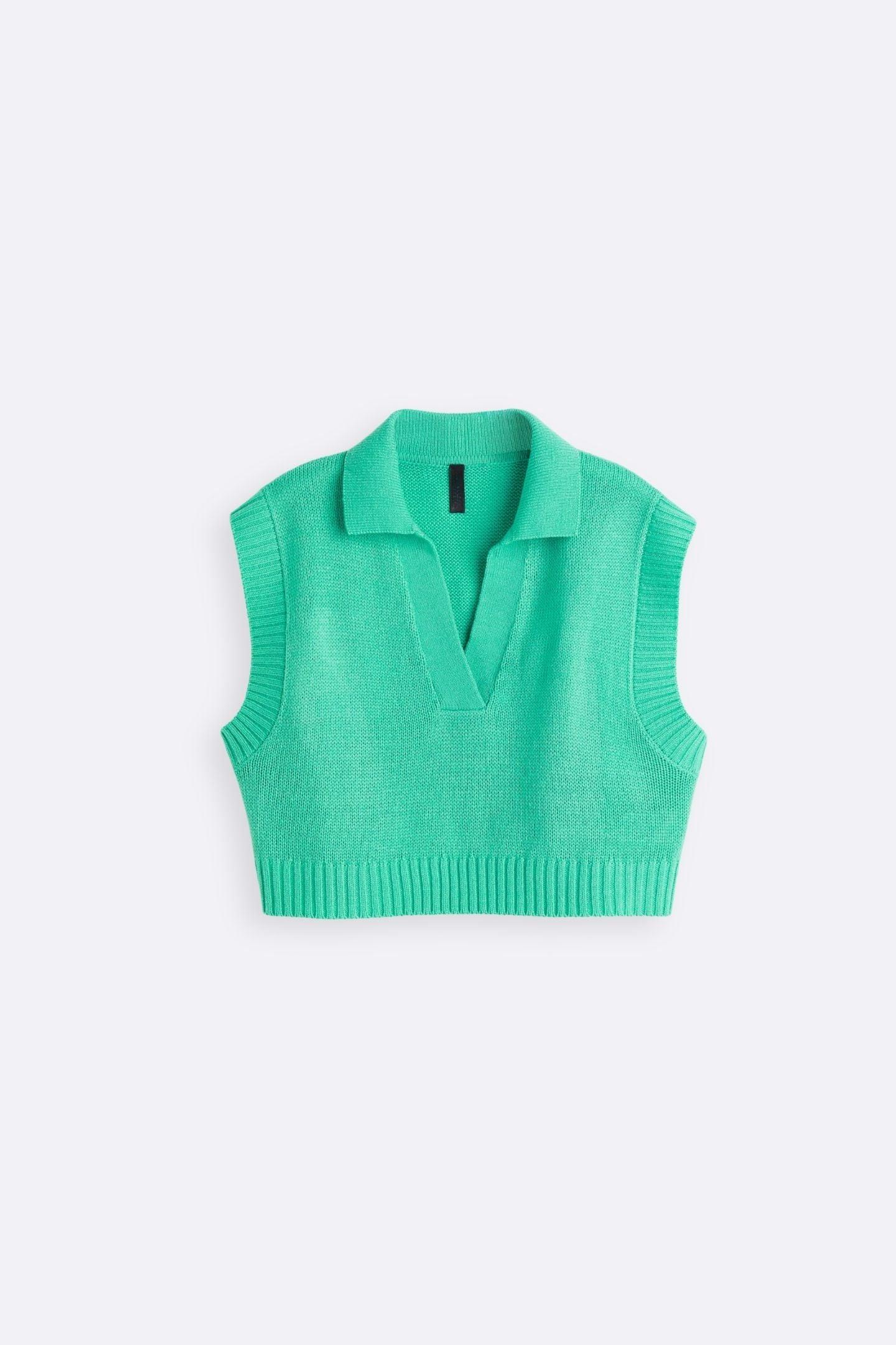 Old Money Polo Knit Vest - BLENIN - Old Money Elegant Clothing Brand