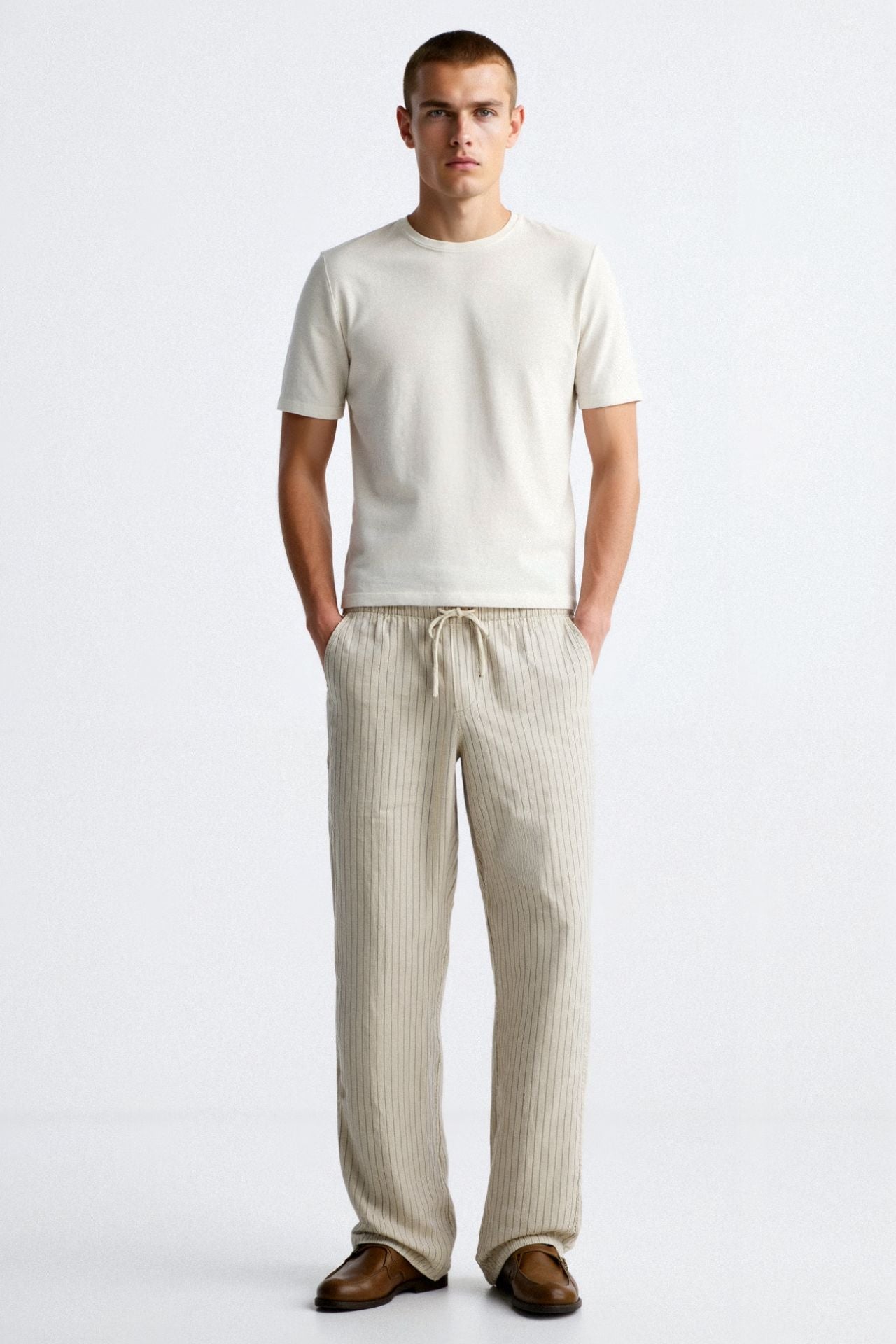 Old Money Linen Pants | Drawstring Linen Pants | BLENIN