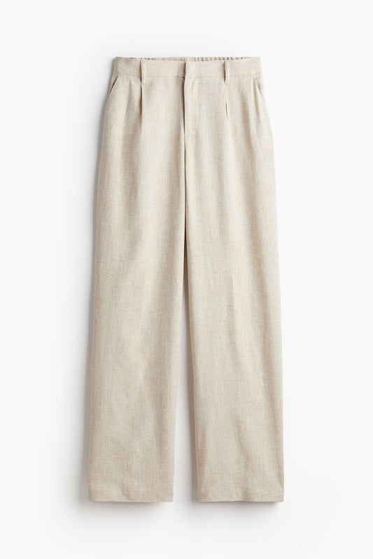 Old Money Elegant Linen Chino Stripe Pants