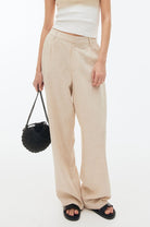 Old Money Elegant Linen Chino Stripe Pants - BLENIN - Old Money Elegant Clothing Brand