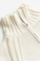 Old Money Half-Zip Neck Oversized Sweater - BLENIN - Old Money Elegant Clothing Brand