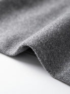 BLENIN men's wool blend overcoat in grey, fabric close-up