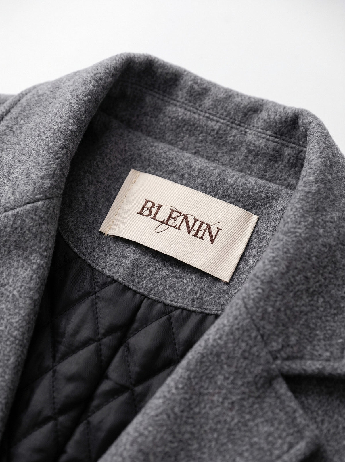 BLENIN wool blend overcoat, woven BLENIN label