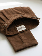 BLENIN corduroy pleated trousers, woven BLENIN label