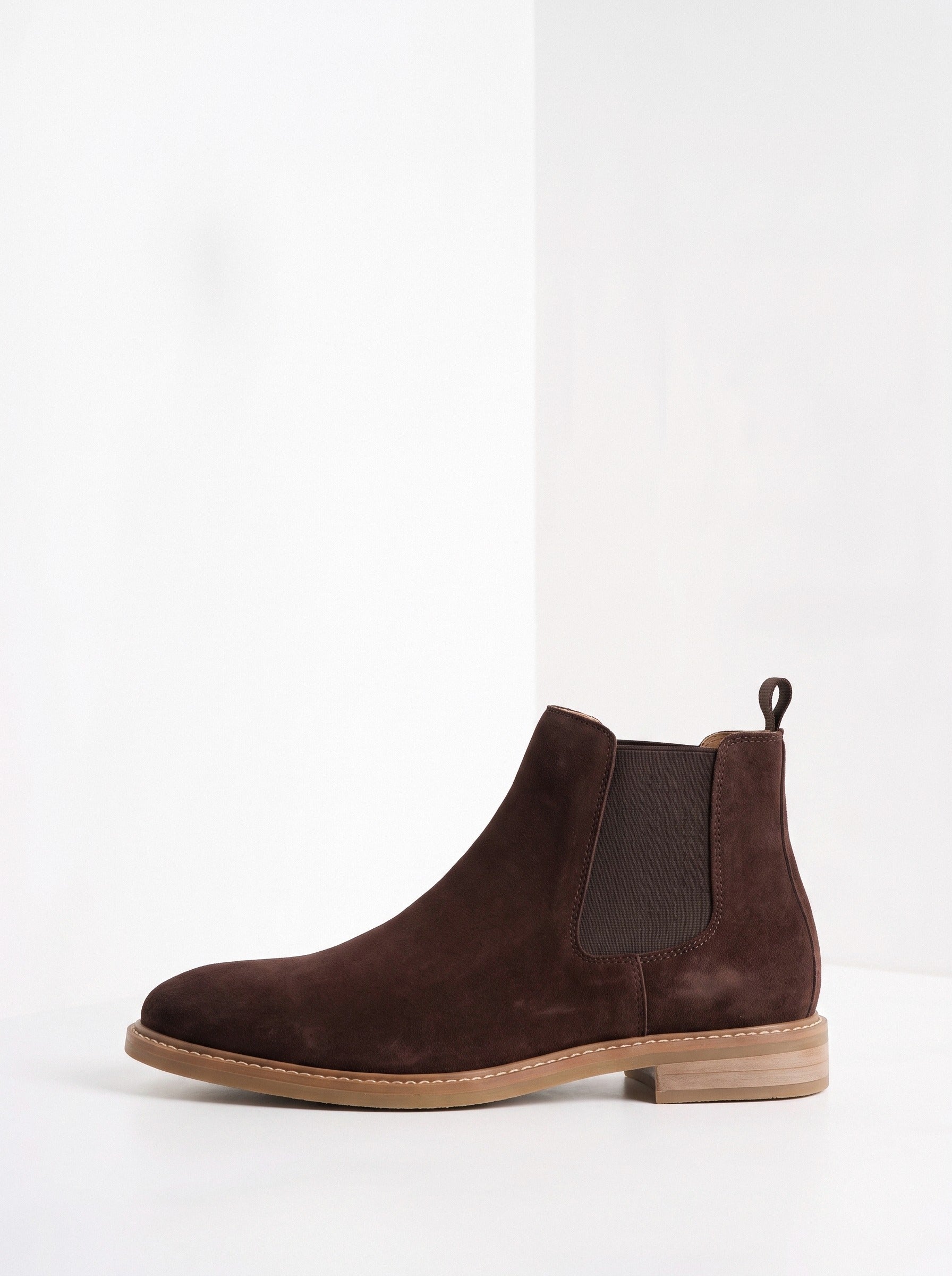 BLENIN suede chelsea boots, side profile