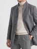 BLENIN Old Money Stand Collar Wool Blend Coat, video