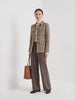 BLENIN herringbone field jacket in camel, video of the full outfit